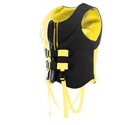 Women’s High Buoyancy Adjustable Kayak Vest with Safety Crotch Strap, Secure Fit Comfortable for Adults, Portable for Kayaking, Diving, Swimming, Boating, Surfing, Water Sports(Yellow,XS)