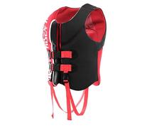 Women’s High Buoyancy Adjustable Kayak Vest with Safety Crotch Strap, Secure Fit Comfortable for Adults, Portable for Kayaking, Diving, Swimming, Boating, Surfing, Water Sports(Red,L)