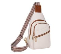 Women Shoulder Bags Fashion New Pattern Solid Color Zipper Layered Practical Messenger Bag 2026(White)