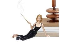 Women Statue - Elegant Female Figurine Sculpture for Home Decor | Resin Material with Hand Painted Finish, Artistic Lady Figure Ornament for Living Room Shelf Office Table Decoration