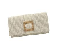 Women Straw Beach Borse Chain Cingcio Spalla Crossbody Busta Miovriente Alla Shopping Incontri Da Donna Crossbody Paglie Spiaggia Bambia Trendy Busta Guerra