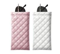 Women Sunglasses Pouch Case - 2PCS Soft Squeeze Top Eyeglass Holder, Portable PU Leather Glasses Protector for Purse Pocket Travel | Lightweight Eyewear Organizer for Office Camping Home Use