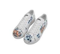 Women Vegan Leather White Sneakers - Stay Clever Design