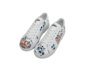 Women Vegan Leather White Sneakers - Stay Clever Design