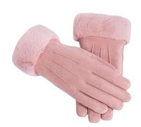 Women Winter Gloves,Ladies Warm Gloves With Touch Screen Fingers Fleece Lined Soft Windproof For Outdoor Running Driving Cycling Hand Warmers Gift Glove Woman (pink)