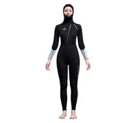 Women,XXL,Muta in neoprene 3 mm per donna e uomo - Tuta da immersione intera monopezzo con zip frontale e cappuccio, ideale per snorkeling, surf, canoa e immersioni subacquee