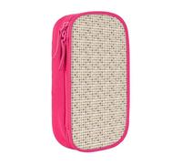 WOmeng Astuccio con stampa di cane francese, pratico astuccio per la scuola, penne, matite, accessori artistici, varie occasioni, rosa, Taglia unica, Con tasca per il