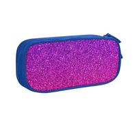 WOmeng Astuccio per cancelleria con paillettes sfumate con stampa scintillante per scuola, università, ufficio, penne, pastelli, articoli per la scuola d'arte, Blu, Taglia unica, Set di zaini per la