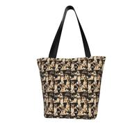 WOmeng Borsa a tracolla con stampa di cane pastore tedesco, versatile, da viaggio, spiaggia, uso quotidiano, ampia capienza