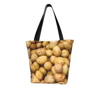 WOmeng Borsa a tracolla versatile con stampa di patate da giardino, borsa da viaggio, spiaggia, uso quotidiano, ampia capienza