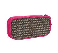 WOmeng Borsa per cancelleria con stampa locomotiva per scuola, università, ufficio, penne, pastelli, articoli per la scuola d'arte, rosa, Taglia unica, Set di zaini per la scuola