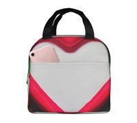WOmeng Borsa termica funzionale con stampa di amore di San Valentino alla moda, adatta per bambini e adulti, attività all'aperto
