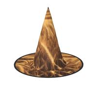 WOmeng Cappello da strega di Halloween con stampa campo di grano accessorio per costume di carnevale pieghevole leggero berretto festival