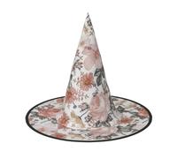 WOmeng Cappello da strega di Halloween con stampa Torre Eiffel di Parigi, accessorio per costume di Carnevale, pieghevole, leggero, per feste