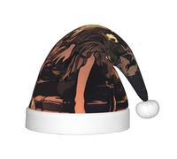 WOmeng Cappello di Natale con stampa horror di Halloween per le vacanze di Natale cappelli per bambini Babbo Natale Halloween Capodanno regalo