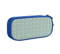 WOmeng Divertente borsa per matite con stampa di canguro e zoo, per scuola, università, ufficio, penne, pastelli, articoli per la scuola d'arte, Blu, Taglia unica, Set di zaini per la scuola