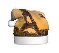 WOmeng eiffel tower parigi autunno stampa adulto unisex cappello di Natale festivo berretto decorazione festa costume accessorio copricapo