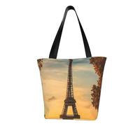 WOmeng eiffel tower parigi autunno stampa estate versatile borsa a tracolla borsa da viaggio spiaggia uso quotidiano ampio stoccaggio