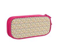 WOmeng Farfalla Daisy Stampa Matita Cancelleria Borsa Scuola College Ufficio Pouch Penne Pastelli Arte Scuola, rosa, Taglia unica, Set di zaini per la scuola