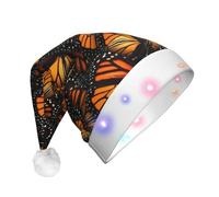 WOmeng Heaps Of Orange Monarch Butterflies Print Adult Christmas Hat Party Glow Accessory Xmas Capodanno Celebrazioni Incontri