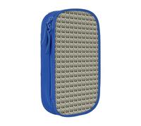 WOmeng Pratico astuccio per matite con stampa pinguino, accessori artistici per varie occasioni, Blu, Taglia unica, Con tasca per il