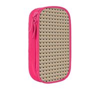 WOmeng Simpatico astuccio con stampa di carlino, per la scuola, penne, matite, accessori artistici, varie occasioni, rosa, Taglia unica, Con tasca per il