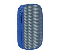 WOmeng Spazio Pianeta Terra Stampa Pratico Astuccio Scuola Forniture Penne Matite Accessori Artistici Varie Occasioni, Blu, Taglia unica, Con tasca per il