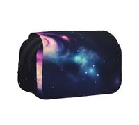 WOmeng Universo Galaxy Spazio Stampa Versatile Portapenne Scomparti Convenienza Viaggio Forniture Ufficio Grande Capacità