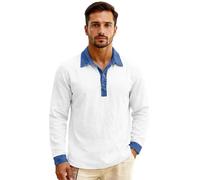 Women's 2026 Summer Linen V Neck Roll-Up 3/4 Sleeve Loose Button Down Blouse with Lapel for Beach And Casual Wear