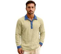 Women's 2026 Summer Linen V Neck Roll-Up 3/4 Sleeve Loose Button Down Blouse with Lapel for Beach And Casual Wear