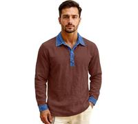 Women's 2026 Summer Linen V Neck Roll-Up 3/4 Sleeve Loose Button Down Blouse with Lapel for Beach And Casual Wear