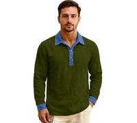 Women's 2026 Summer Linen V Neck Roll-Up 3/4 Sleeve Loose Button Down Blouse with Lapel for Beach And Casual Wear