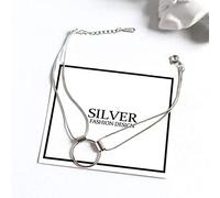 Women's 925,Geometric Chain Thick Circle Snake Bone Cold Wind Art,Ladies Fashion Wrist Wear European And American Jewelry,Jewellery Sets