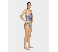 Womens adidas Costume Da Bagno Mexicana Florals Tie-back - Blu, blu 48