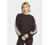 Womens adidas Felpa Adidas Kit 3-stripes - Marrone, marrone 2XS
