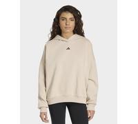 Womens adidas Felpa Con Cappuccio 3 Stripes Studio - Beige, beige L
