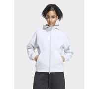 Womens adidas Felpa Con Cappuccio E Zip Integrale Z.n.e. - Grigio, grigio L