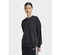 Adidas Felpa Seasonal Essentials Satin V-Neck da donna Black