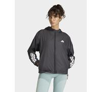 Womens adidas Giacca A Vento Hyperglam 3-stripes - Nero, nero 2XS