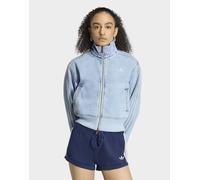 Adidas Originals - Firebird Denim Tracktop - - Jackets - Donna - Blu - 2XS