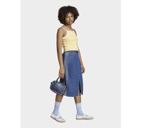 Womens adidas Gonna In Denim - Blu, blu 9-10Y