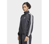 Womens adidas Iconica Giacca Da Allenamento In Tessuto Con 3 Strisce - Nero, nero M