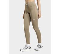 adidas Donna Run Essentials Full Length Leggings Tights, Khaki Six, M