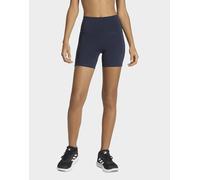 Womens adidas Leggings Short 3 Stripes Studio All Me Booty - Blu, blu L 13 CM