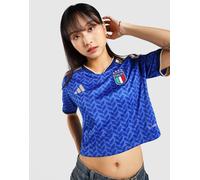 Womens adidas Maglia Home Cropped Italia 26 - Blu, blu L