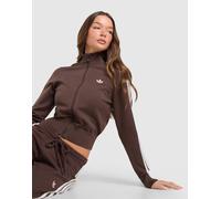Womens adidas Originals Fluffy 3-Stripes Knit Track Top - Marrone, marrone 46