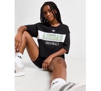 Womens adidas Originals Maglia Crop Varsity - Nero, nero M