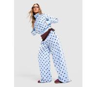 Womens adidas Originals Polka Dot Firebird Track Pants - Blu, blu S