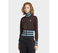 Womens adidas Originals Vintage Tt High Knitted Ribs Top - Marrone, marrone S