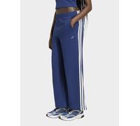 Adidas Kit 3-stripes Wide Joggers Donna - Pantaloni Blu - Taglia M (38-40) - Jersey di cotone Blue M (38-40)